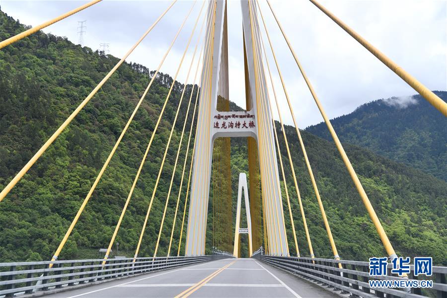 通麦路段上的迫龙沟特大桥