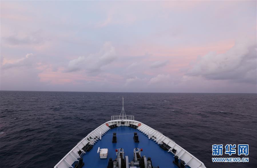 6月25日，远望3号船完成海上测控任务后踏上归程。